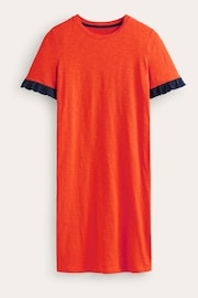 Boden Red Emily Ruffle Cotton Dress - Image 5 of 5