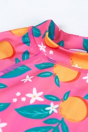 Frugi Pink Blossom Print Rash Vest Set - Image 4 of 6
