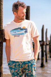 Brakeburn Cream Bay T-Shirt - Image 1 of 6