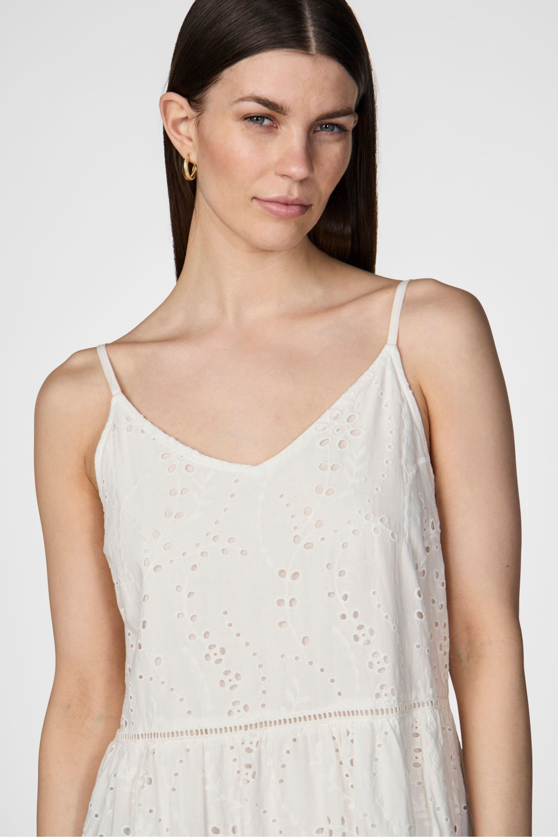 Y.A.S White Broderie Maxi Sun Dress - Image 3 of 5