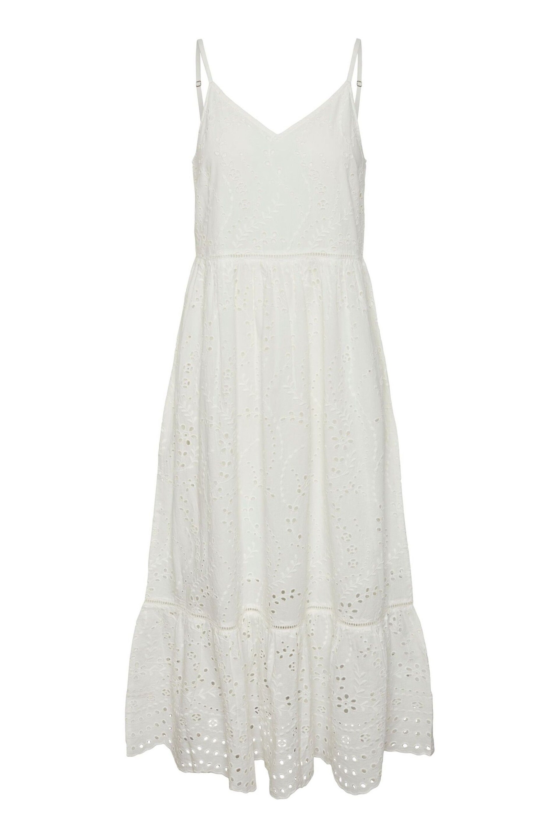 Y.A.S White Broderie Maxi Sun Dress - Image 4 of 5