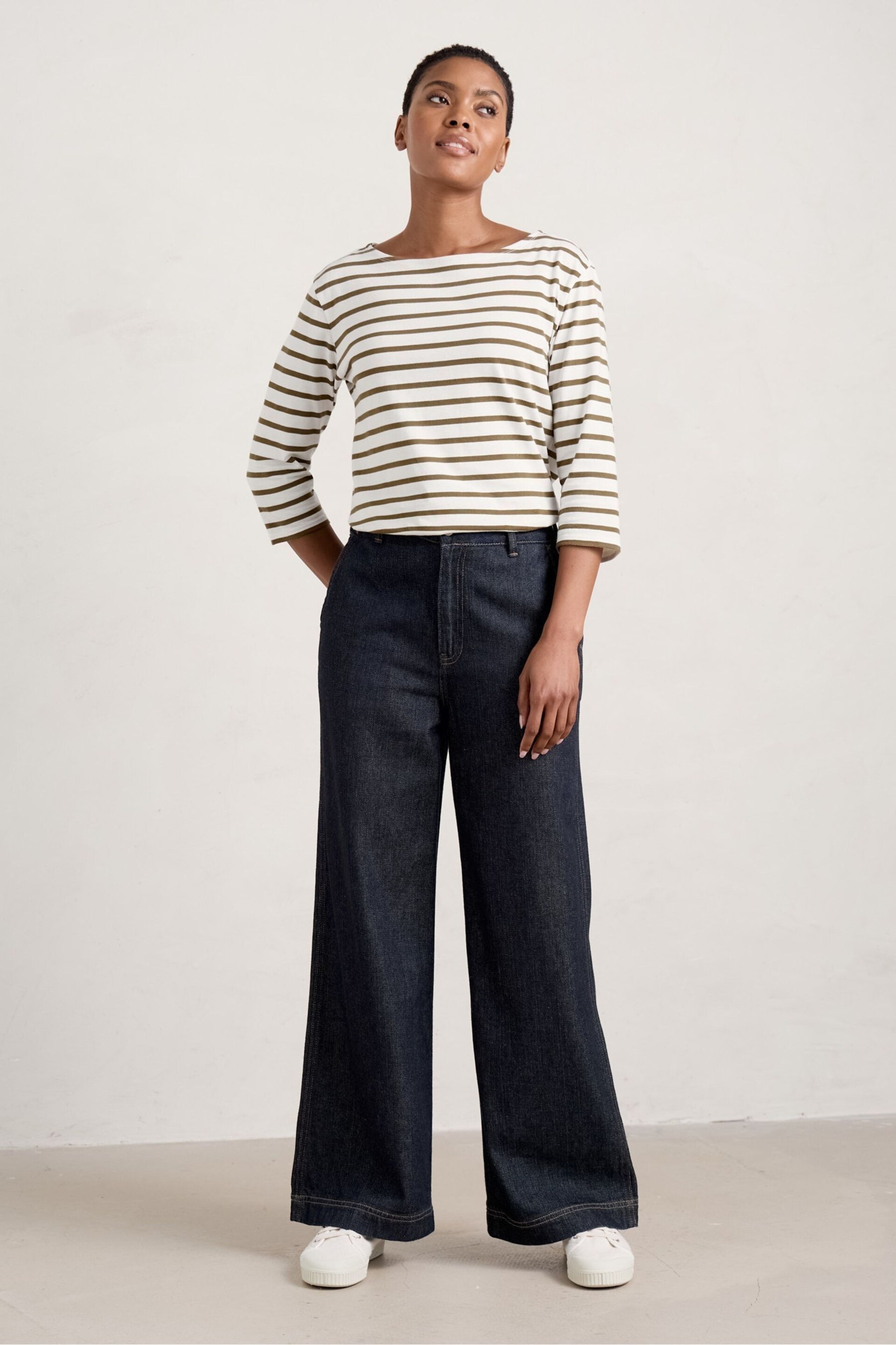 Seasalt Cornwall Blue Petite Blake Jeans - Image 1 of 5