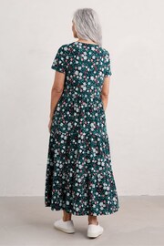 Seasalt Cornwall Blue Tall Short Sleeve Line Strokes Dress - Image 2 of 5