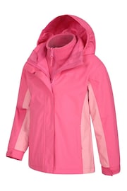 Mountain Warehouse Pink Lightning 3 in 1 Waterproof Jacket - Image 3 of 4