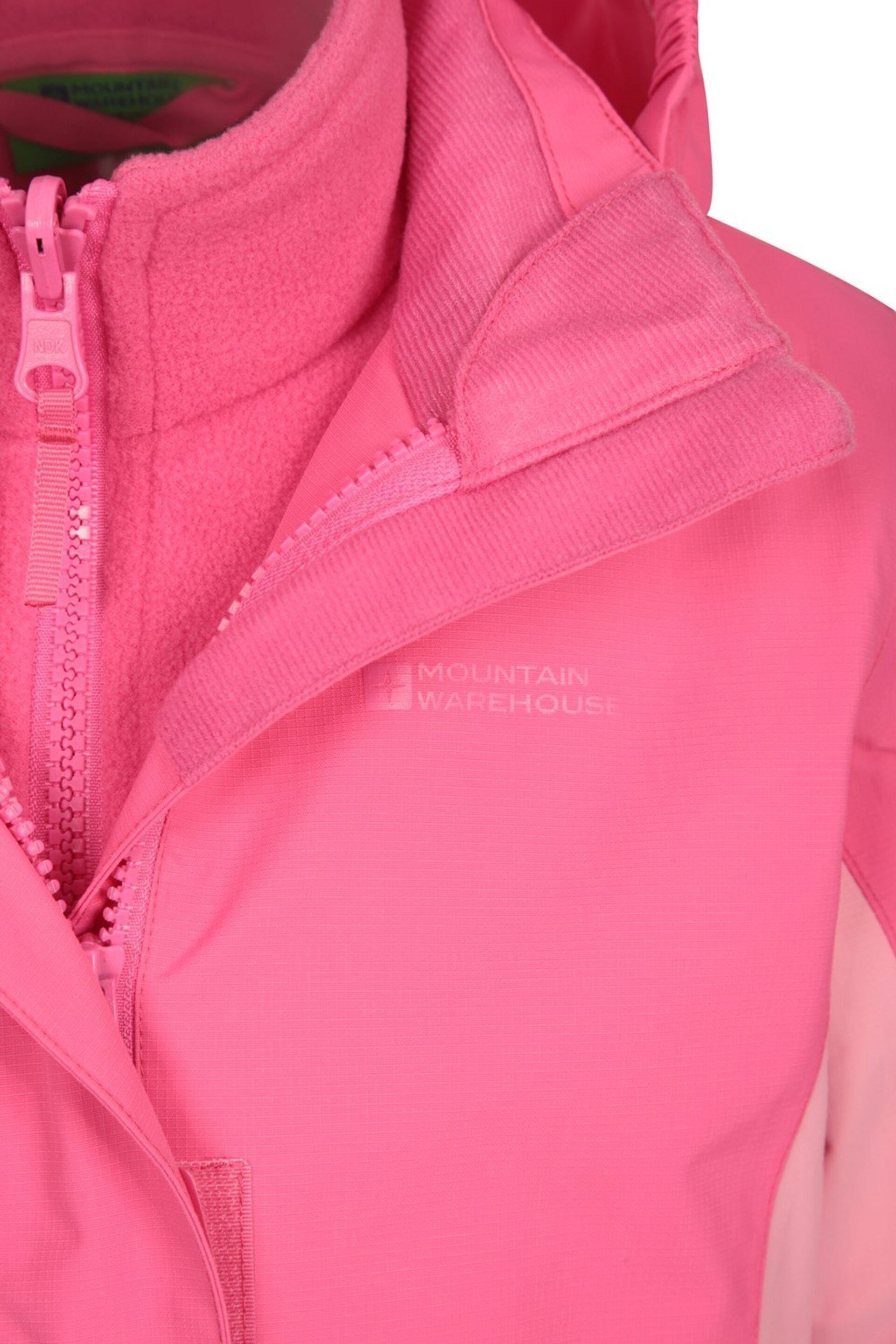 Mountain Warehouse Pink Lightning 3 in 1 Waterproof Jacket - Image 4 of 4