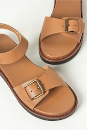 FatFace Natural Flatform Buckle Sandals - Image 3 of 3