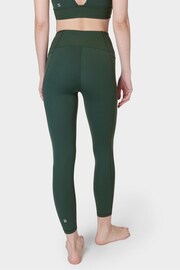 Sweaty Betty Trek Green Super Soft Ultra-Lite 7/8 Wrap Yoga Leggings - Image 2 of 7