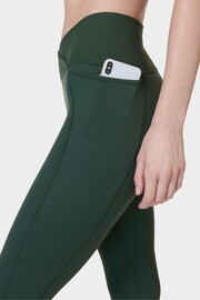 Sweaty Betty Trek Green Super Soft Ultra-Lite 7/8 Wrap Yoga Leggings - Image 5 of 7