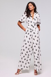 Mint Velvet Cream Floral Print Jumpsuit - Image 2 of 3