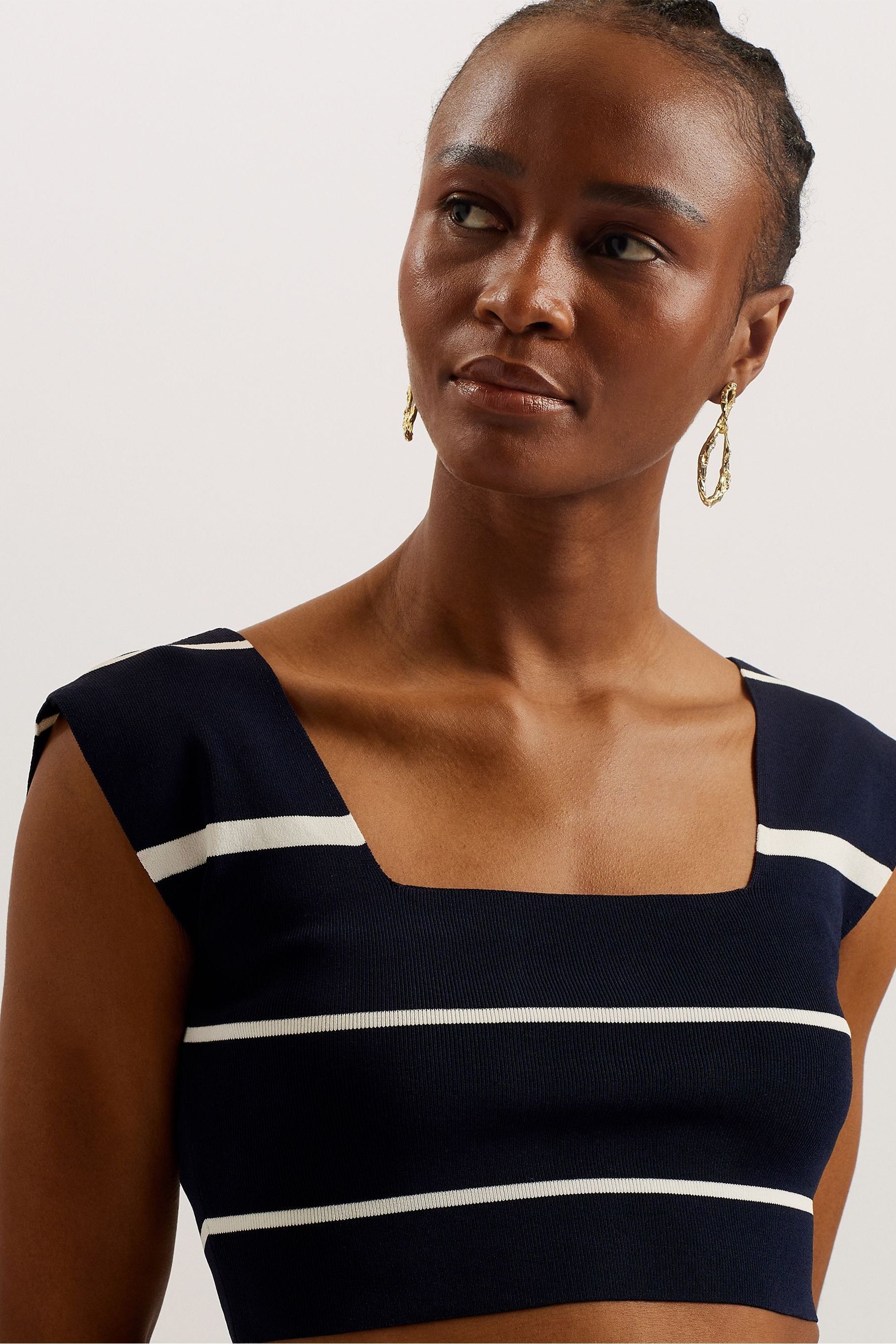 Buy Ted Baker Blue Ellle Cropped Knit Vest Top from Next Luxembourg