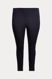 Lauren Ralph Lauren Curve Navy Blue Keslina Trousers - Image 5 of 5