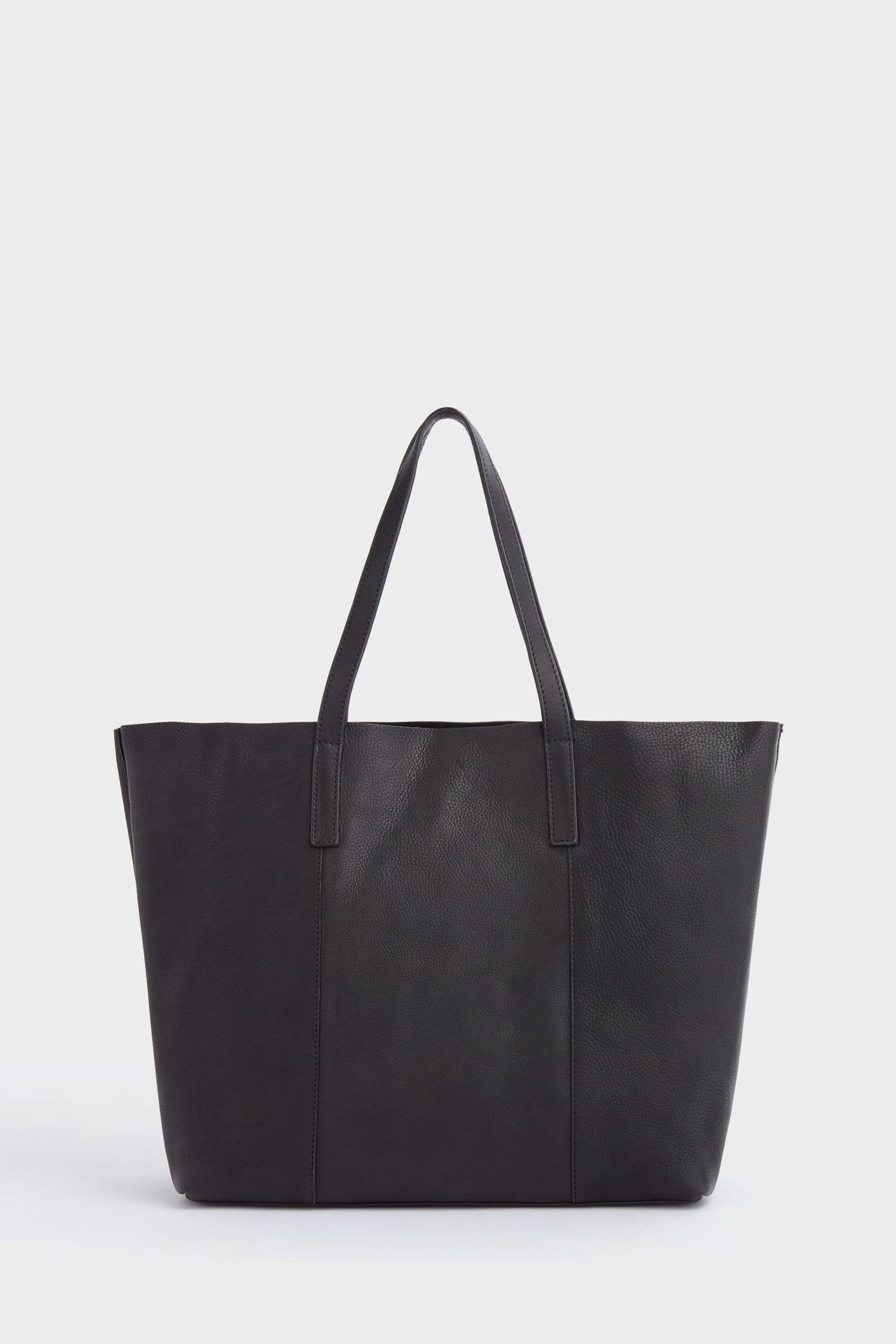 OSPREY LONDON The Vintage Leather Santa Fe Black Tote Bag - Image 2 of 6