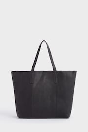 OSPREY LONDON The Vintage Leather Santa Fe Black Tote Bag - Image 5 of 6