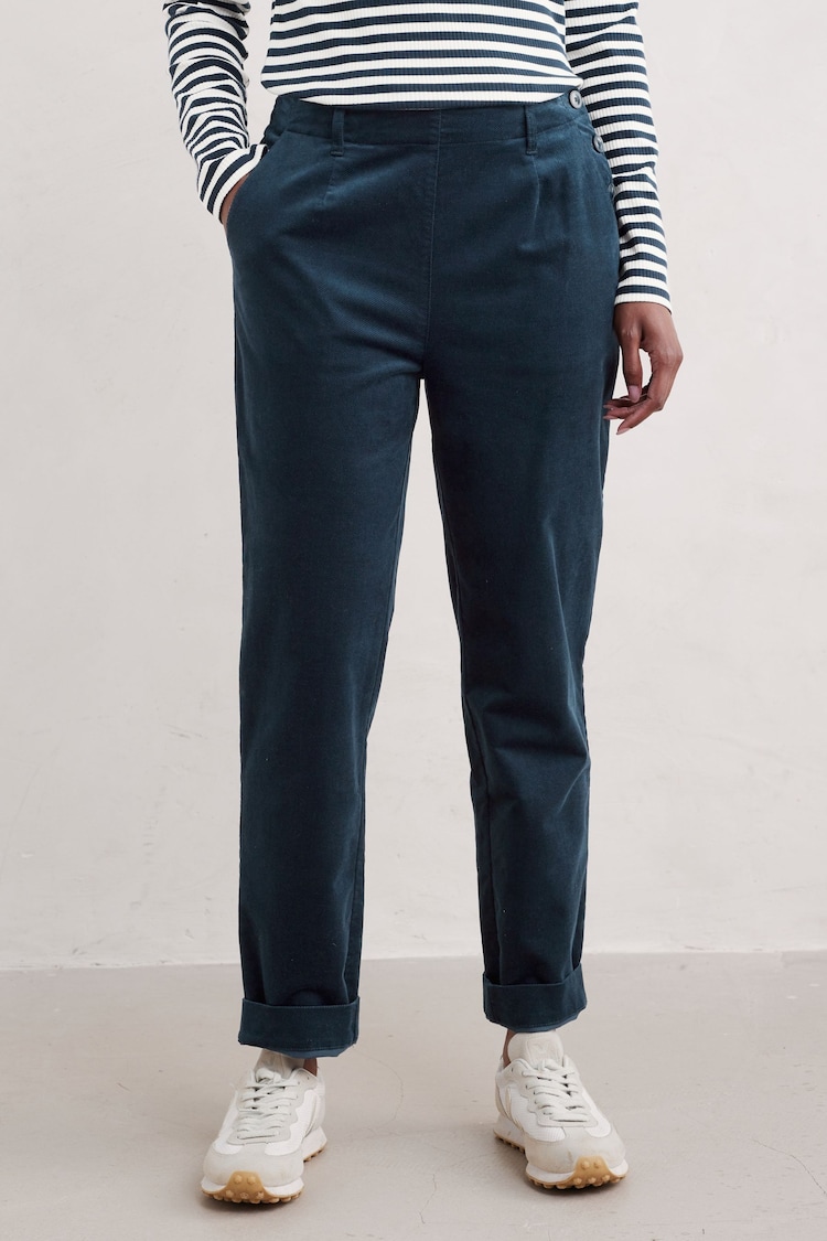 Seasalt Cornwall Blue Crackington Trousers - Image 1 of 4