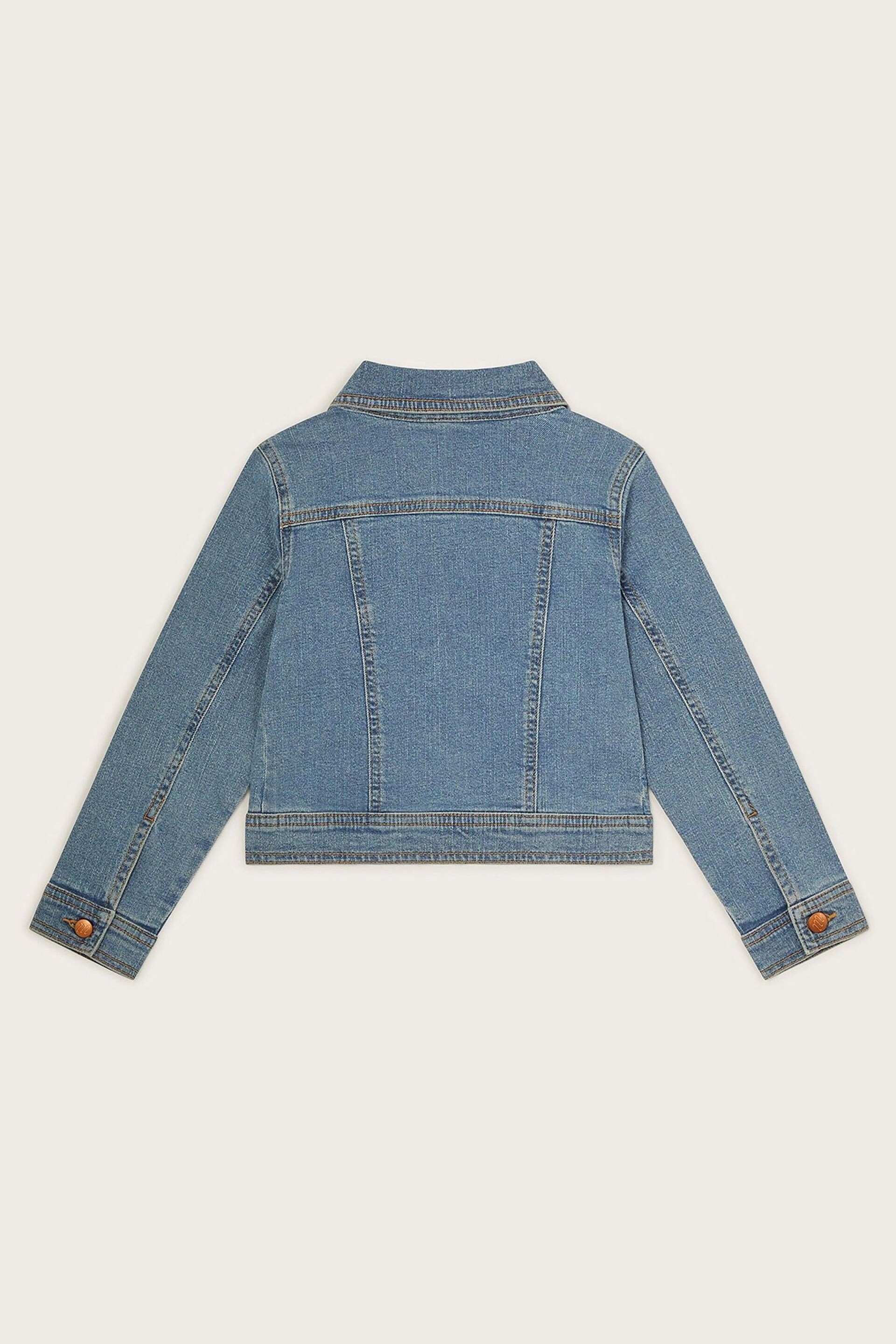 Monsoon Blue Plain Denim Jacket - Image 3 of 4