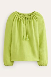 Boden Yellow Serena Double Cloth Blouse - Image 5 of 5