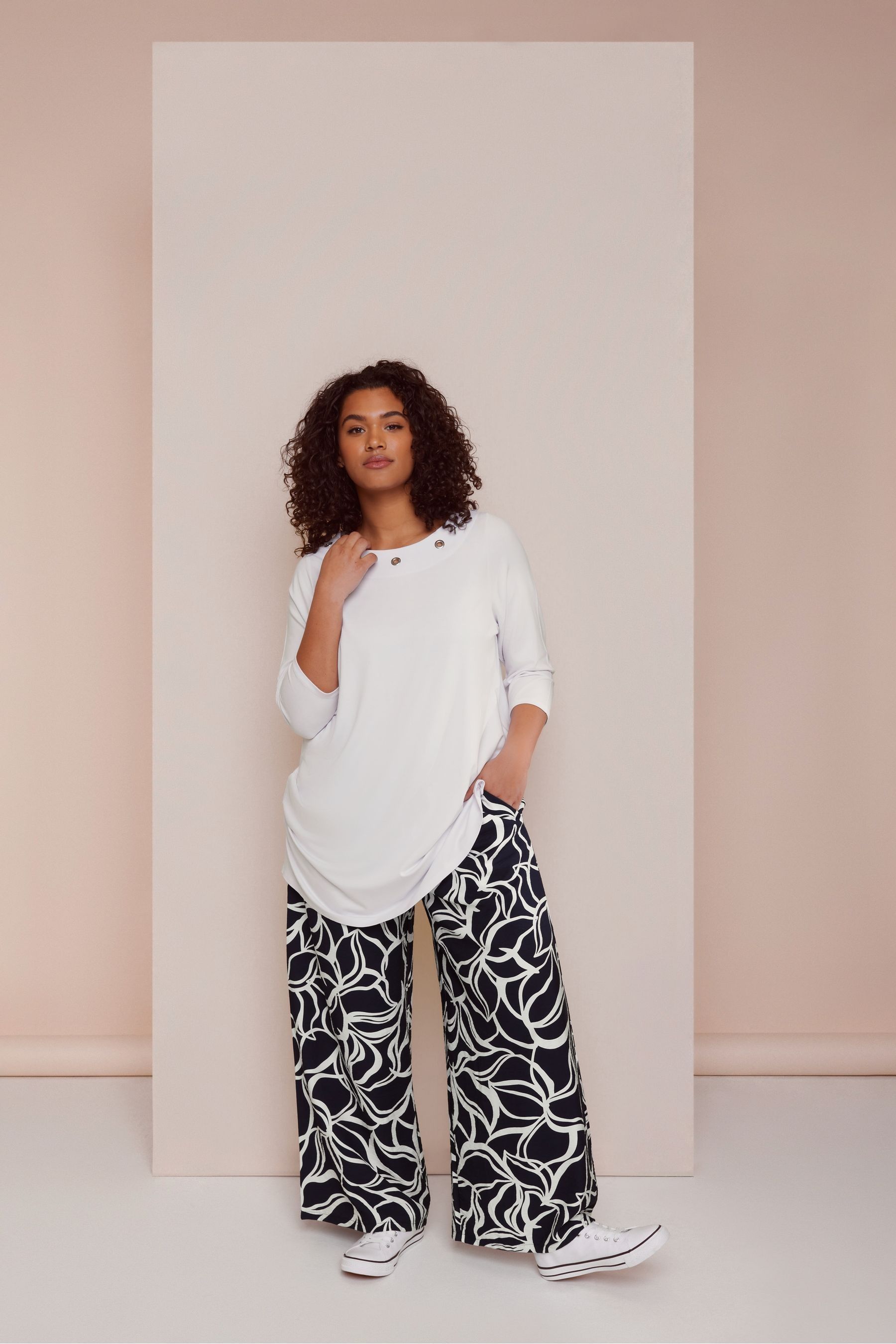 Evans wide leg trousers top