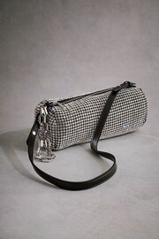 Silver Tabitha Simmons Ana Sparkle Barrel Shoulder Bag - Image 9 of 15