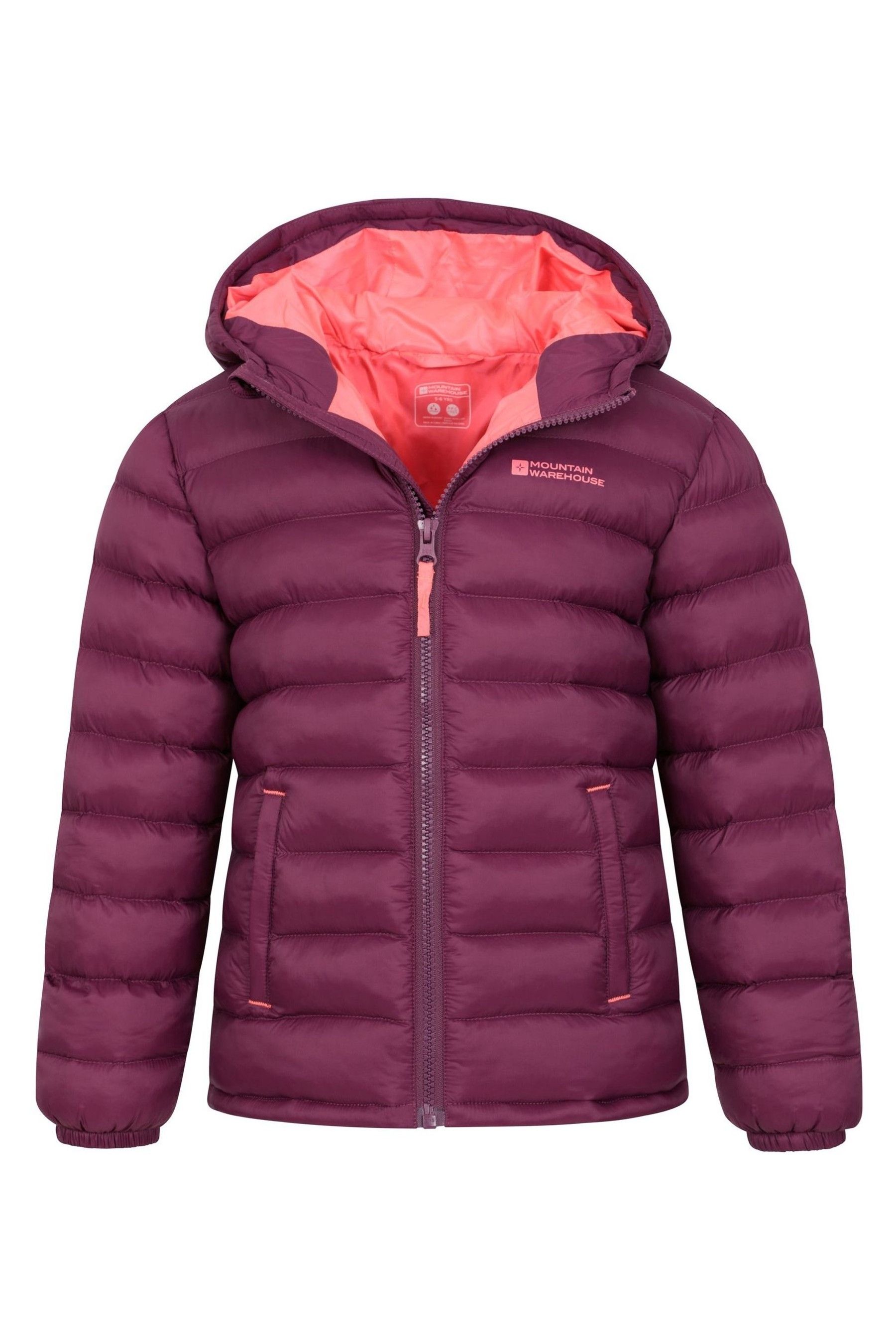 Buy Mountain Warehouse Dark Pink Kids Seasons II Water Resistant Padded Jacket from Next Malta