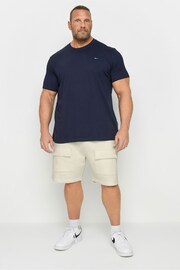 BadRhino Big & Tall Natural Jersey Cargo Shorts - Image 2 of 4