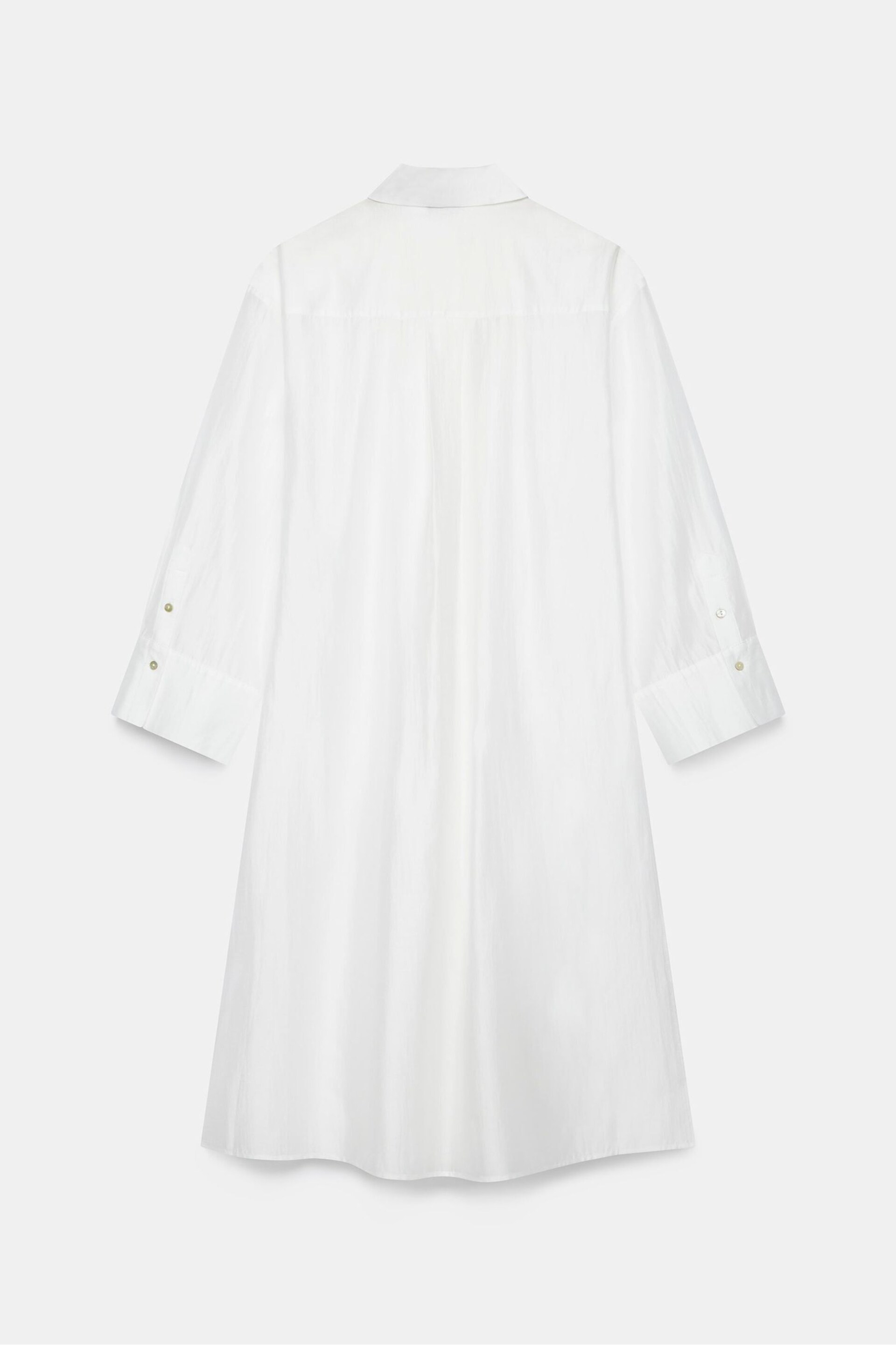 Mint Velvet White Longline Sheer Shirt Cover up - Image 3 of 3