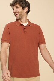 White Stuff Brown Utility Polo Shirt - Image 1 of 7