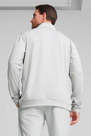 Puma Grey Pure Colourblock Golf Quarter-Zip Mens Top - Image 2 of 6