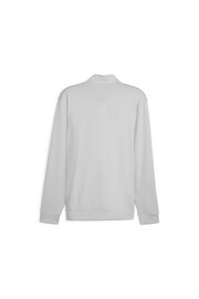 Puma Grey Pure Colourblock Golf Quarter-Zip Mens Top - Image 6 of 6