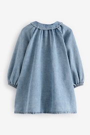 Blue Denim 100% Cotton Shirt Dress (3mths-8yrs) - Image 6 of 8