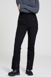 Mountain Warehouse Black Womens Slim Fit Avalanche High-Waisted Ski Trousers - Image 1 of 5