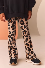 Animal Print Rib Flare Leggings (3-16yrs) - Image 1 of 7