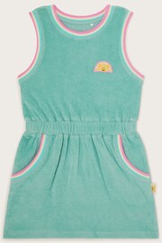 Monsoon Green Sporty Towelling Dress - Image 2 of 4
