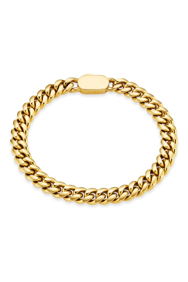 Orelia & Joe Chunky Flat Curb and Solid Clasp Bracelet - Image 1 of 2