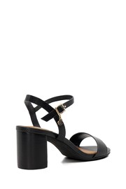 Dune London Black Wide Fit Jelly Two Part Block Heel Sandals - Image 5 of 6