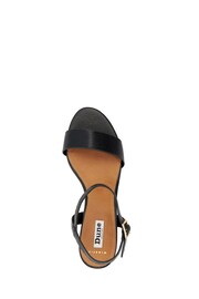 Dune London Black Wide Fit Jelly Two Part Block Heel Sandals - Image 6 of 6