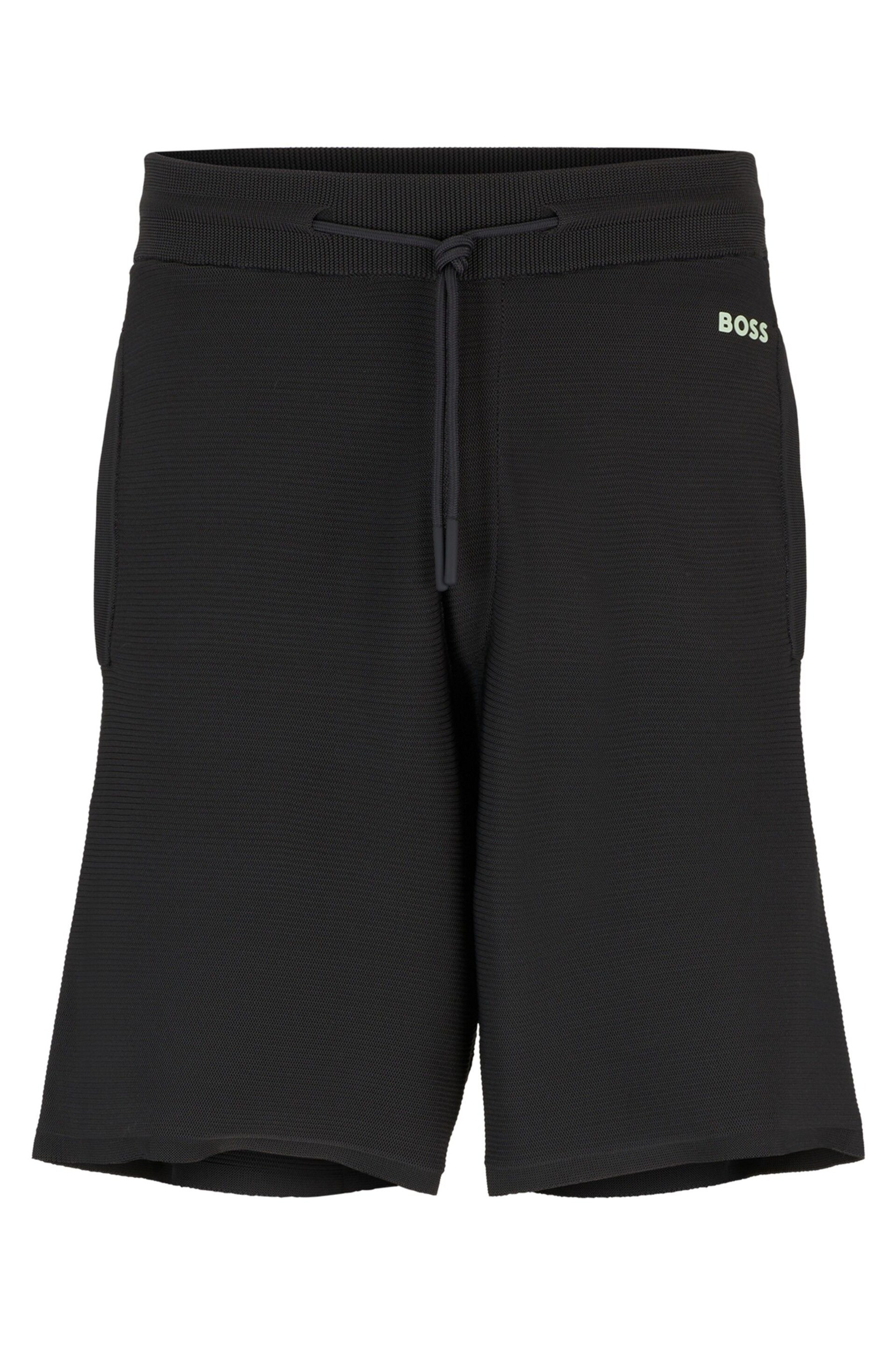 BOSS Dark Grey Stretch Regular Fit Shorts - Image 5 of 5