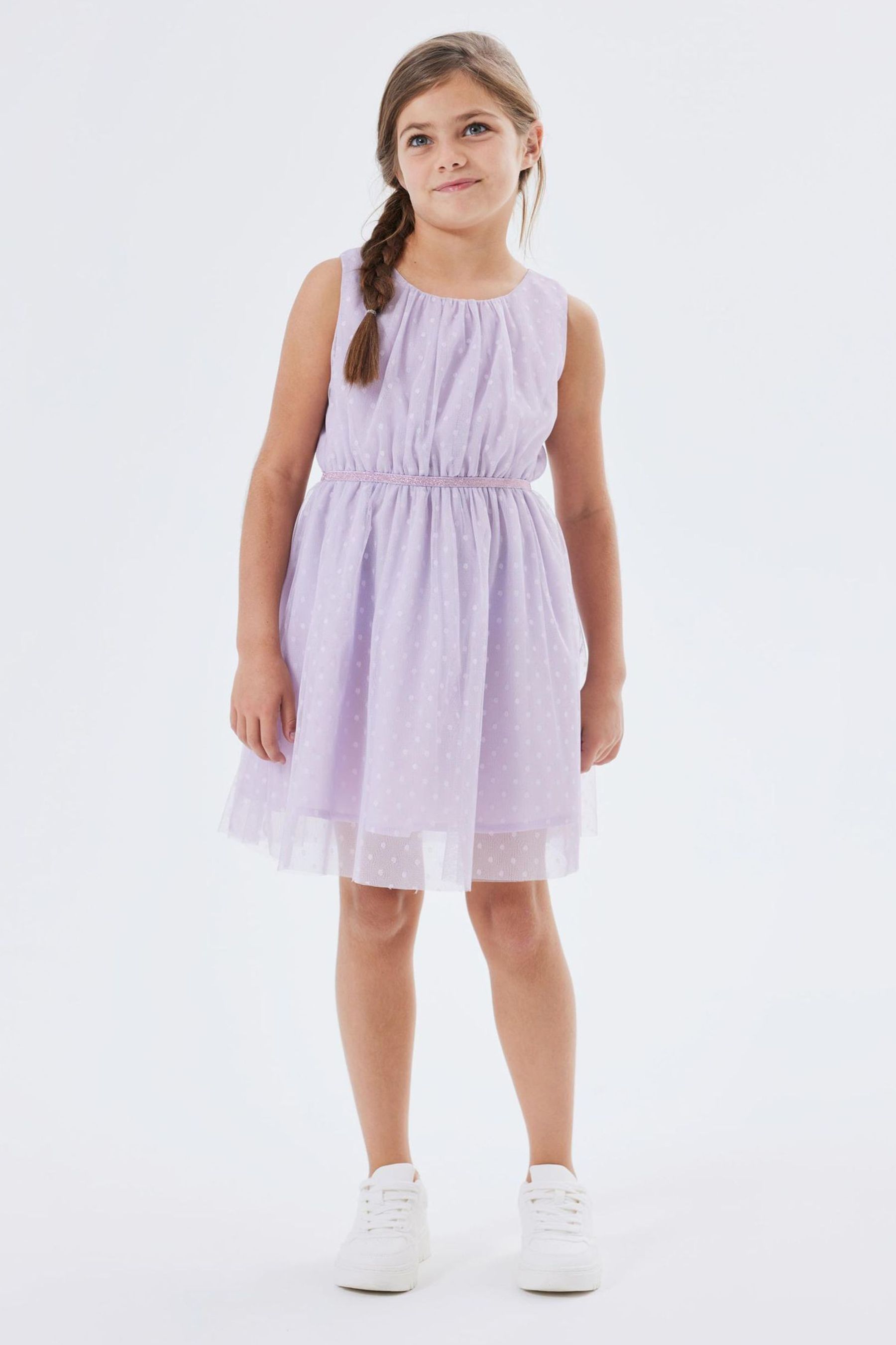 Buy Name It Purple Skater Dress from Next Luxembourg