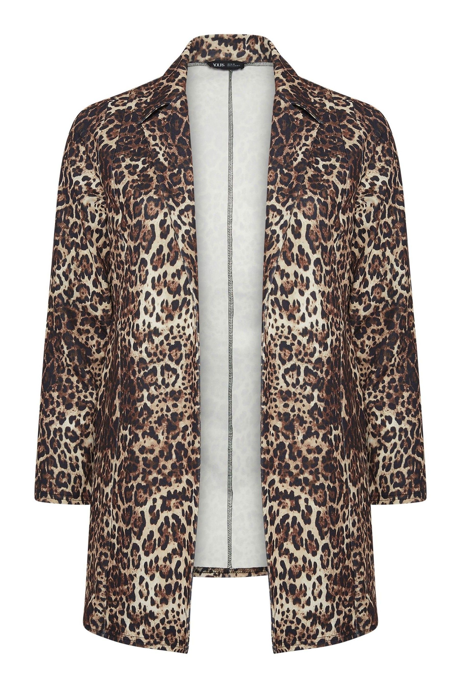 Buy Yours Curve Brown Leopard Print Blazer from the Next UK online shop