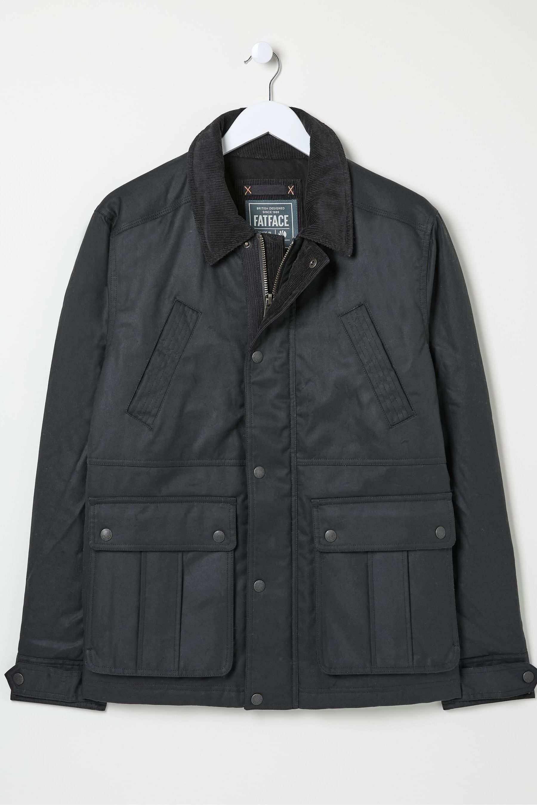Fat face wax jacket mens clearance
