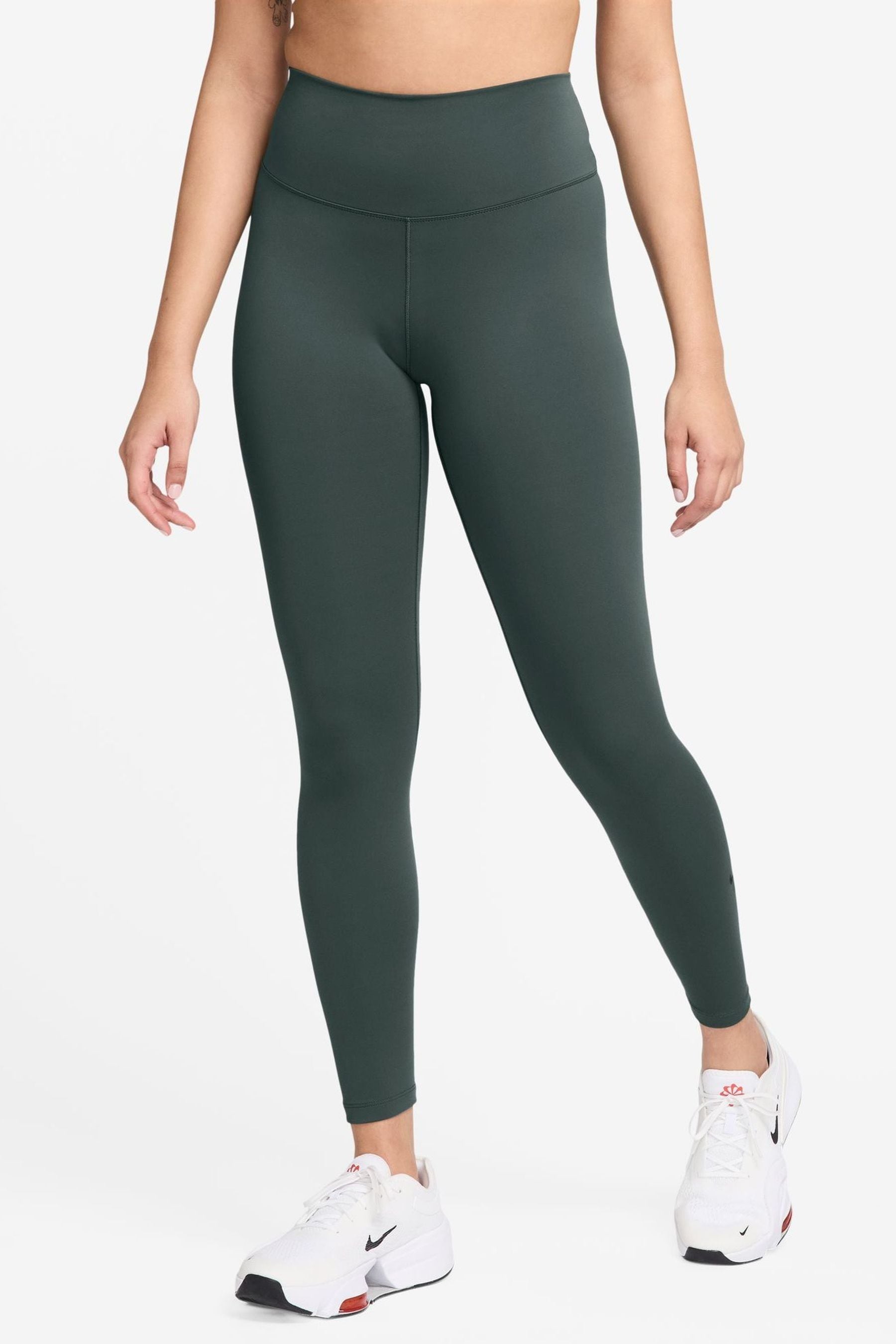 Buy Nike Dark Green One High Waisted Full Length Leggings from Next Denmark