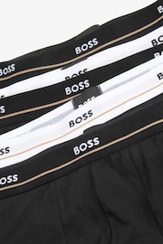 BOSS Black Stretch Cotton Logo Waistband 5-Pack Boxer Trunks - Image 2 of 2