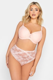 Yours Curve Pink Sheer Lace Padded Bra 2 Pack - Image 5 of 5