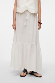 VERO MODA White Tiered Summer Maxi Skirt - Image 1 of 6