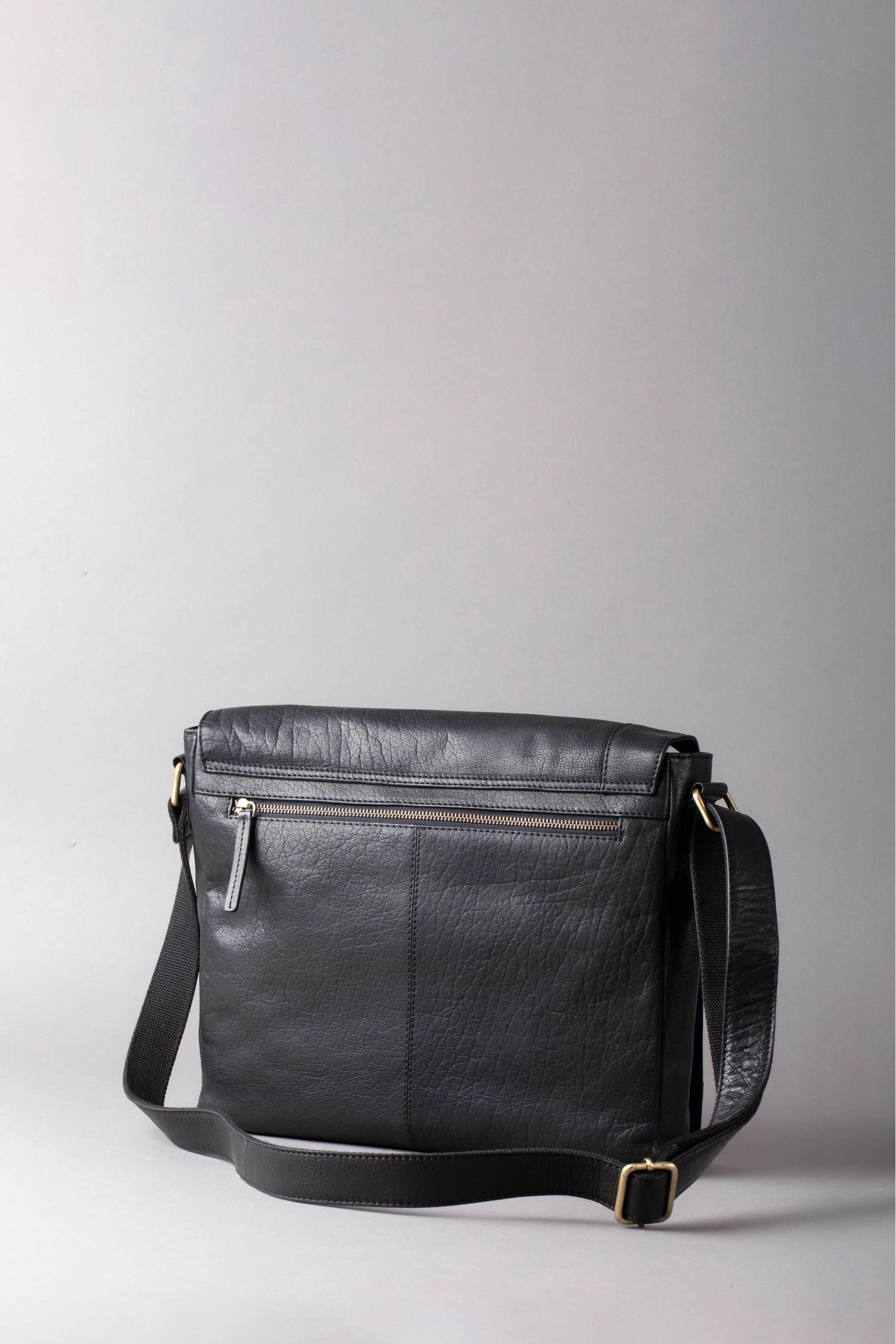Buy Lakeland Leather Black Large Keswick Leather Messenger Bag from Next Ireland