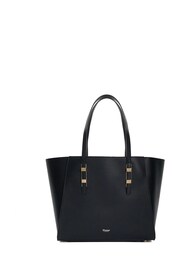 Dune London Black Dresden Large Double Zip Top Handle Bag - Image 3 of 6