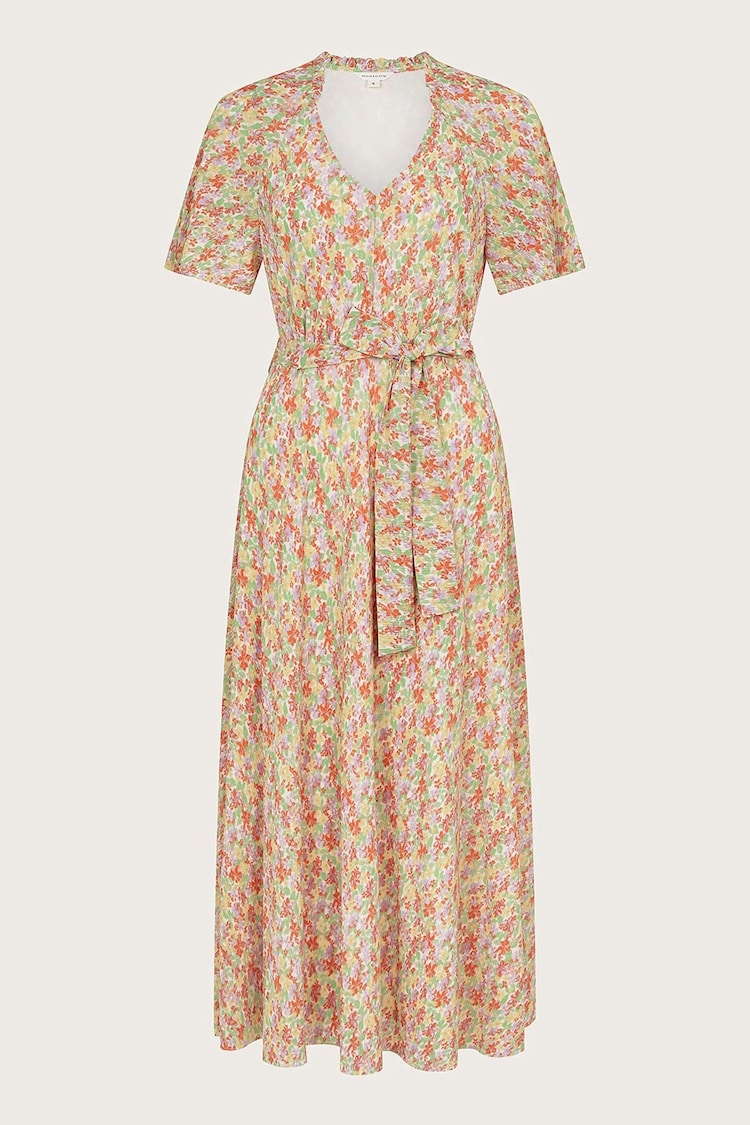 Monsoon Green Tatum Floral Dress - Image 5 of 5