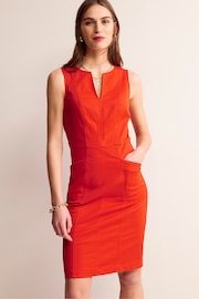 Boden Red Helena Chino Short Dress - Image 3 of 5