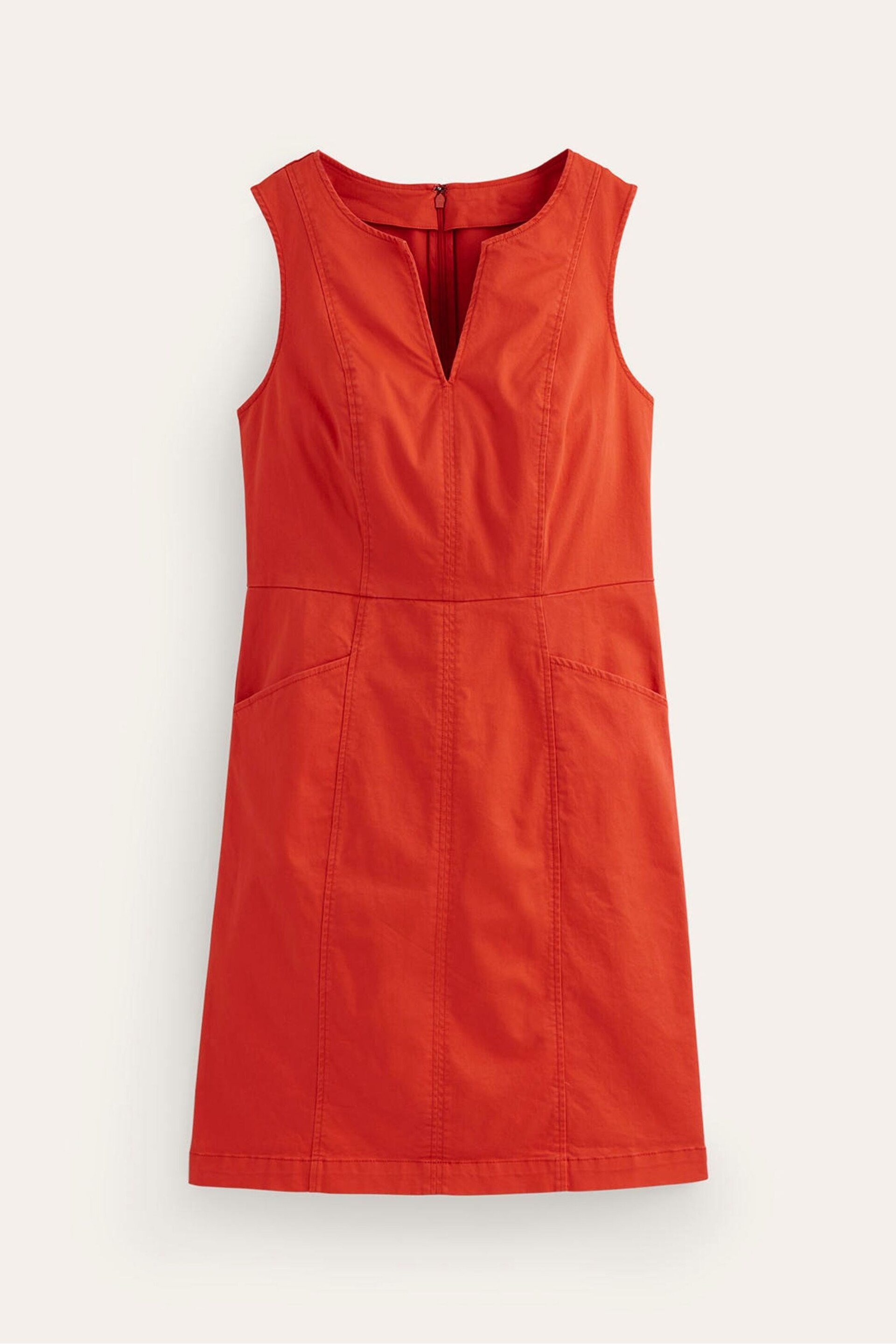 Boden Red Helena Chino Short Dress - Image 4 of 5