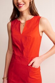 Boden Red Helena Chino Short Dress - Image 5 of 5