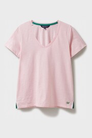 Crew Clothing Perfect V-Neck Slub T-Shirt - Image 5 of 5